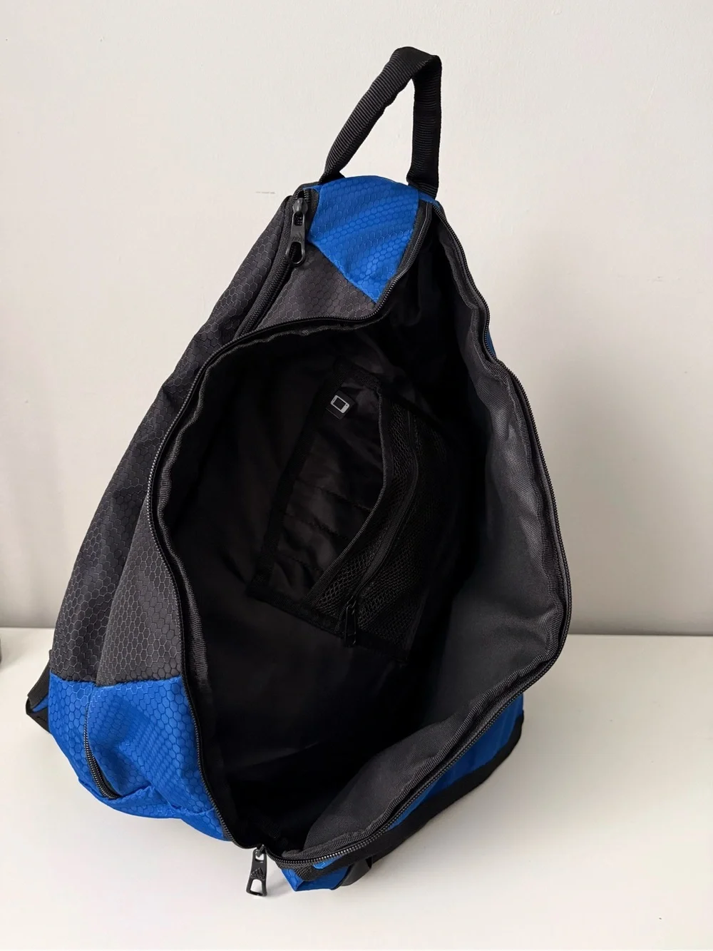 adidas Blue and Black Single-Strap Sling Backpack